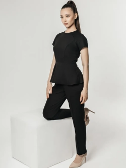 Брюки медицинские черные стрейч