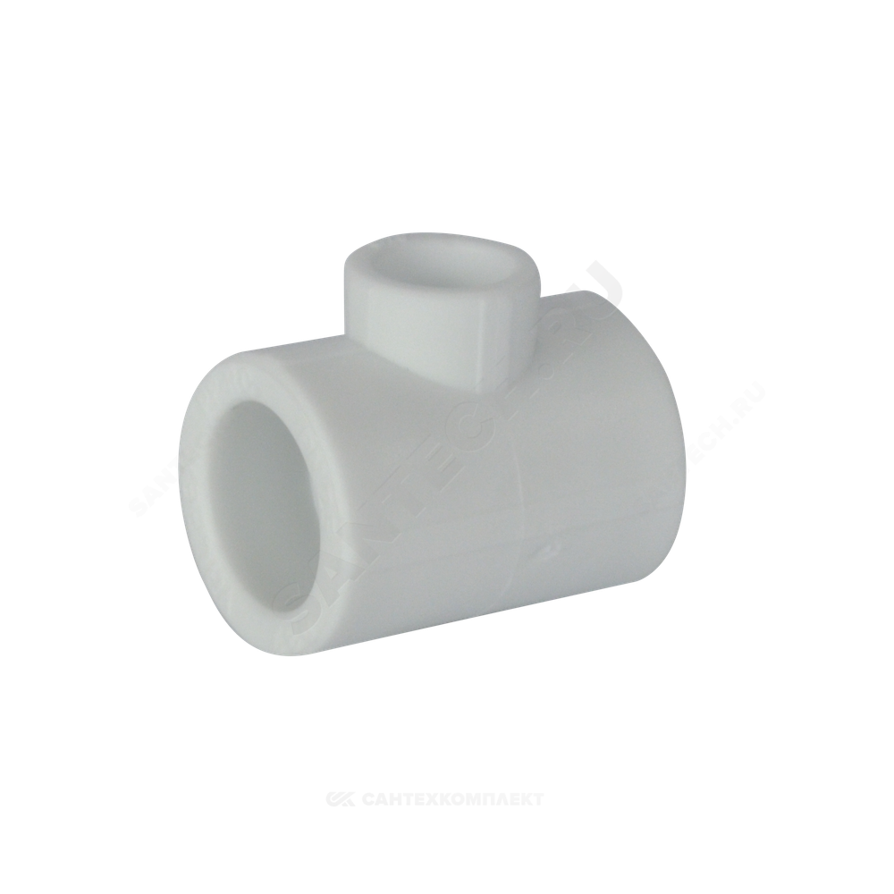 Тройник PP-R переходной белый Дн 110х75х110 внутренняя пайка VALFEX 10107510
