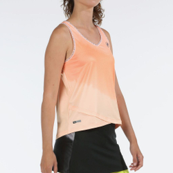 Женский топ теннисный Bullpadel Eulari Tank Top Women - salmon fluor/neon salmon
