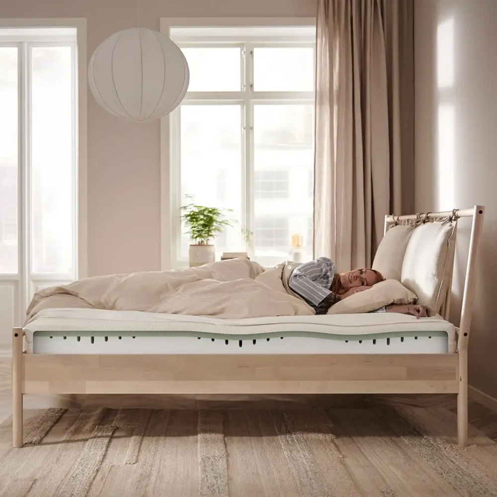 Матрас для односпальной кровати - ÅBYGDA IKEA/ ОБЮГДА ИКЕА, 90х200 см, белый