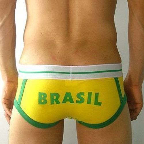 Мужские трусы хипсы 4+PIZ Yellow Brasil Hips