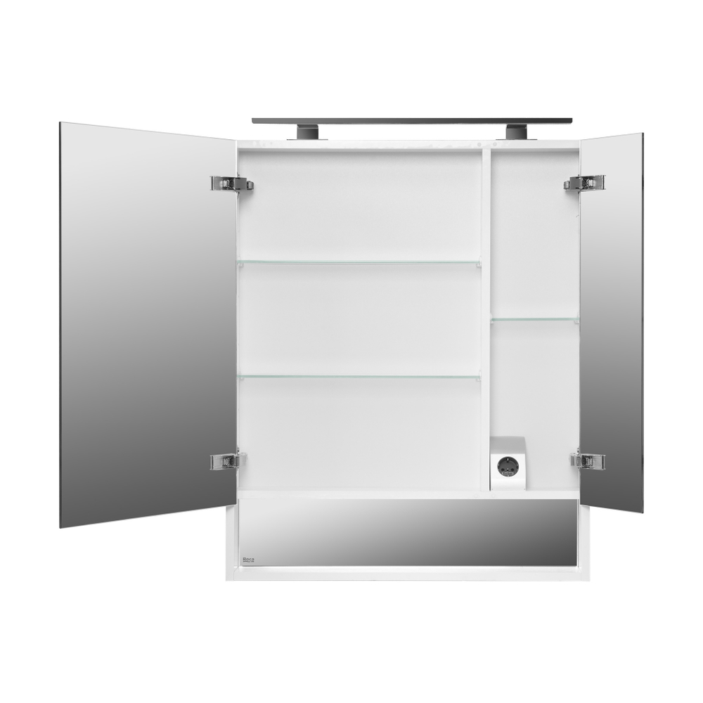 Зеркальный шкаф Roca The Gap 70 белый глянец ZRU9302886