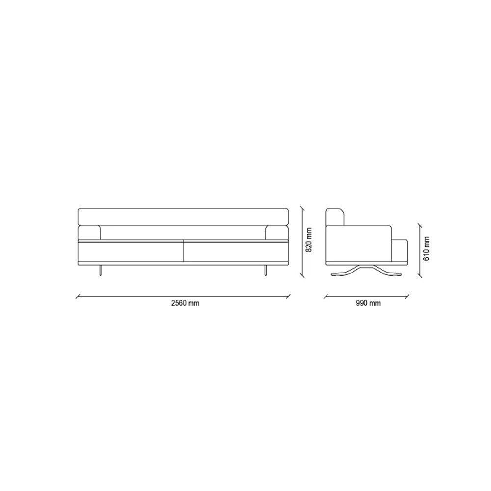 Диван трехместный ENZA HOME VALDERA EH52860