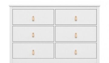 Комод Ellipse Wood 6 ящиков Белый