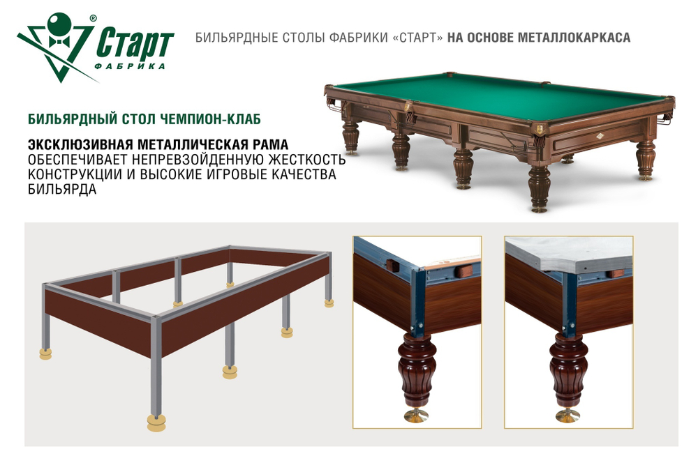 Бильярдный стол Чемпион-Клаб