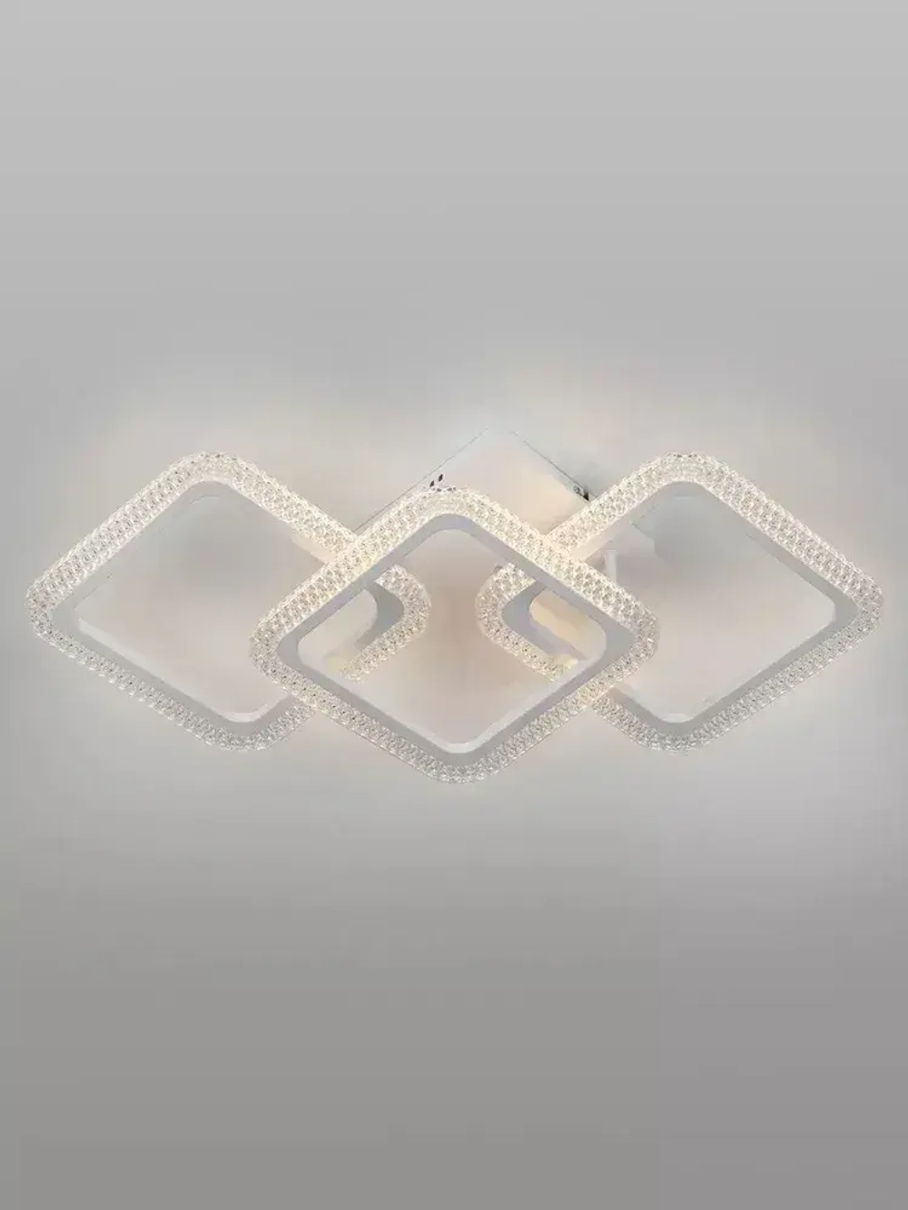 Люстра потолочная светодиодная с пультом ДУ Rivoli белая 78 Вт 3035K-6198К, светильник на кухню, в детскую, в спальню