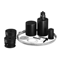 Набор для вертикального подвесного монтажа круглого неона 360° D25 черный Led Strip 20309