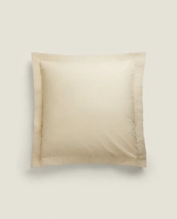 ZARA HOME (200 НИТЕЙ) НАВОЛОЧКА ИЗ ПЕРКАЛЯ, ПЕСОЧНЫЙ