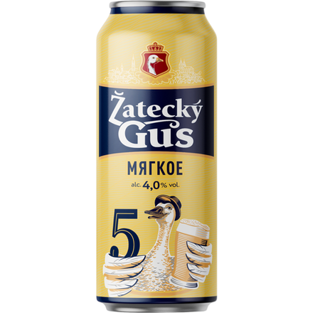 Пиво Zatecky Gus 5 0.45 л ж/б