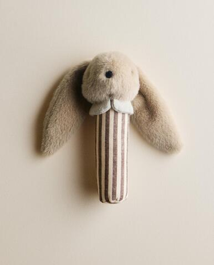 Погремушка детская Zara Home, хлопок, бежевый, 8607/052