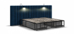 Кровать BOSS INFINITY 180*200 велюр Monolit синяя