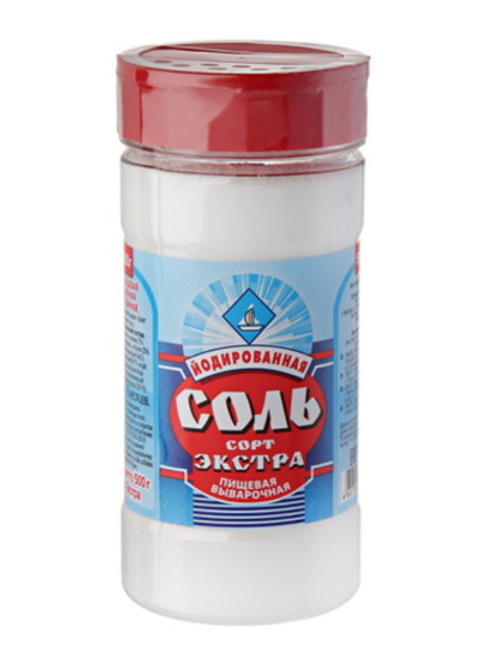 Соль Экстра йодированная 500г. ТДС