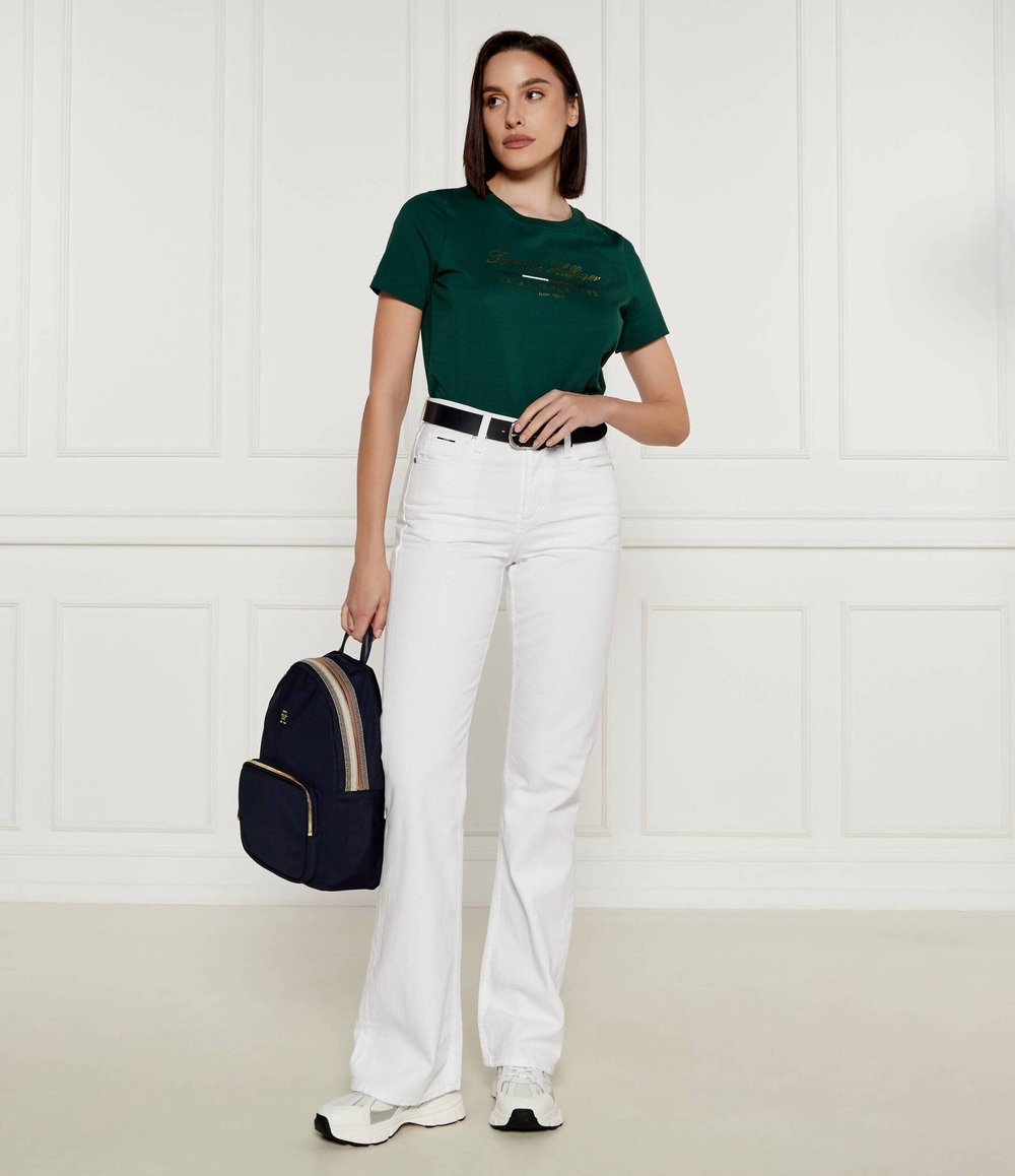 Футболка Tommy Hilfiger - зеленый(WW0WW43502)