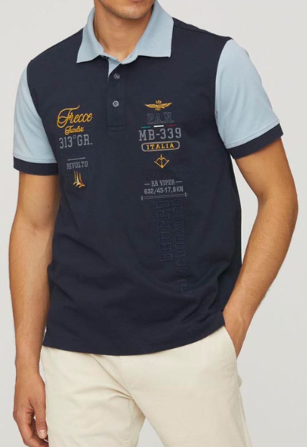 Футболка с воротом поло