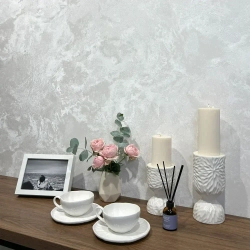 Обои флизелиновые 1.06 серые FORTUNA 99811 метровые, моющиеся, для кухни, для спальни, для коридора,1.06*10.05 м