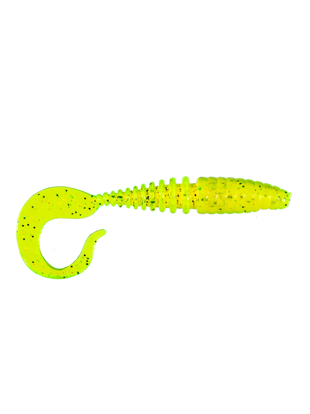 Приманка ZUB-TWIST  90мм(3,5")-5шт, (цвет 310) желтый с блестками