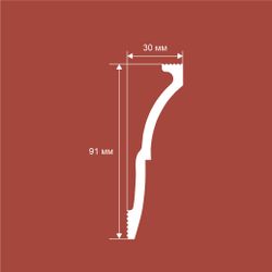 Карниз Ecopolymer, 91x30 мм