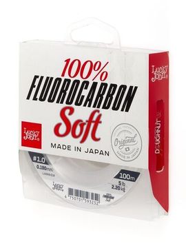 Леска монофильная Lucky John FLUOROCARBON Soft 100 м, 0,18 мм