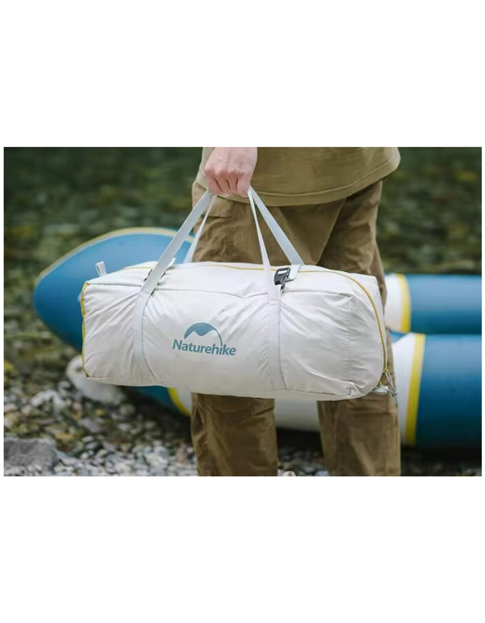 Палатка Naturehike Cloud-Creek PRO, 2-местная, бежево-желтая