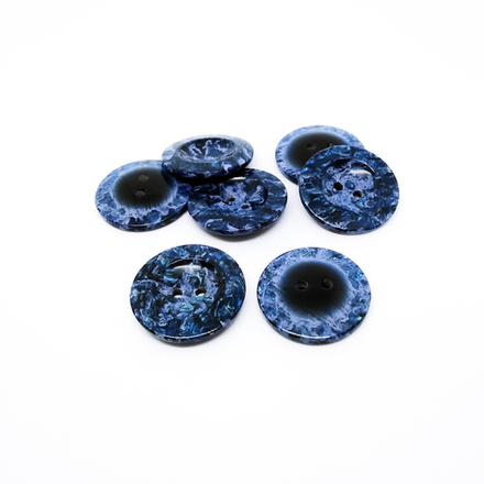 Пуговицы №859, 25мм, цв. синий (CB 3653)