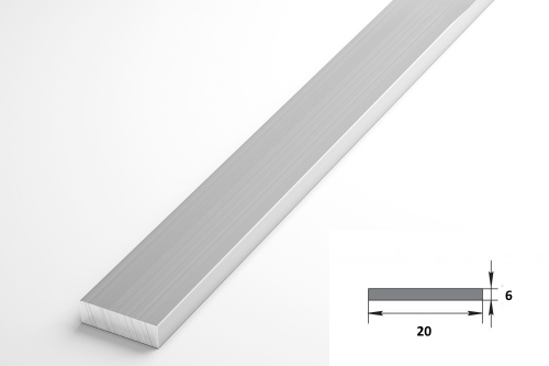 Алюминиевая полоса 2х20 L=2м