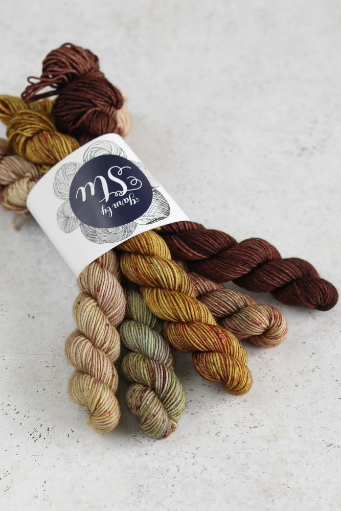 Набор из 5 мини пасм Twisted Sock Stu #2 Набор из 5 мини пасм Twisted Sock Stu #2