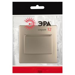 Накладка на карточный выключатель ЭРА Серия 12 12-6201-04 на 12-4105-99, шампань | Эра 12 Карточный выключатель