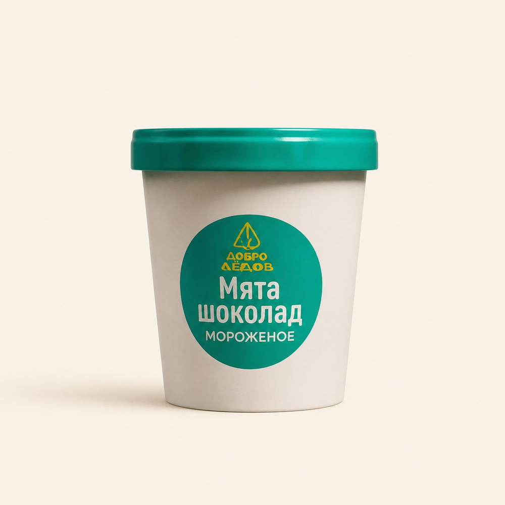Мороженое МЯТА-ШОКОЛАД ,80 гр.