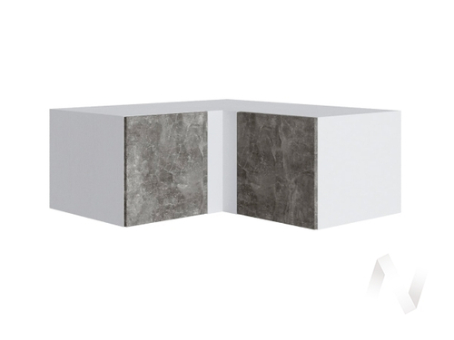 Антресоль угол прямой Мадрид 400 (белый/ателье светлое)