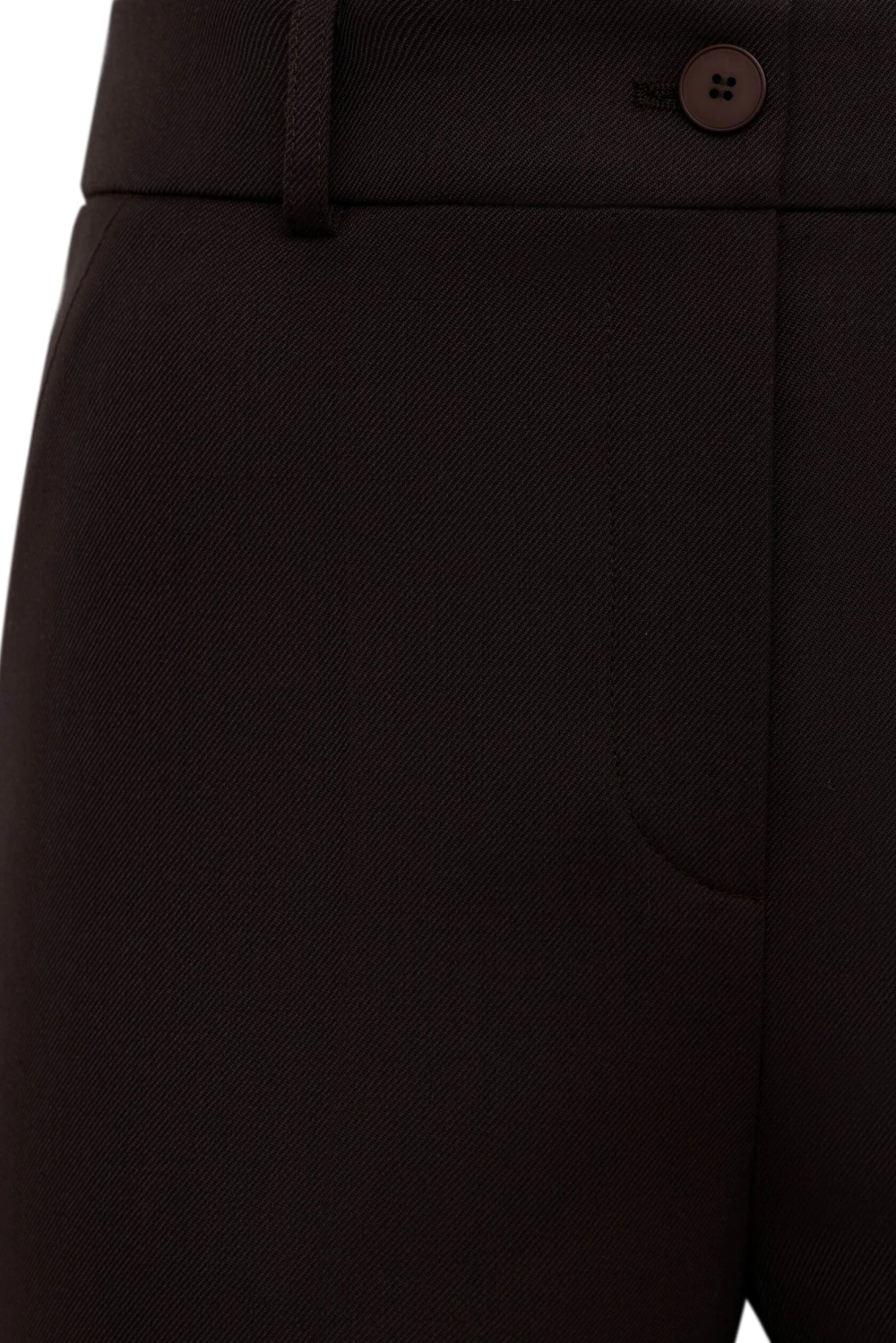 Расклешенные брюки с высокой посадкой, Коричневый