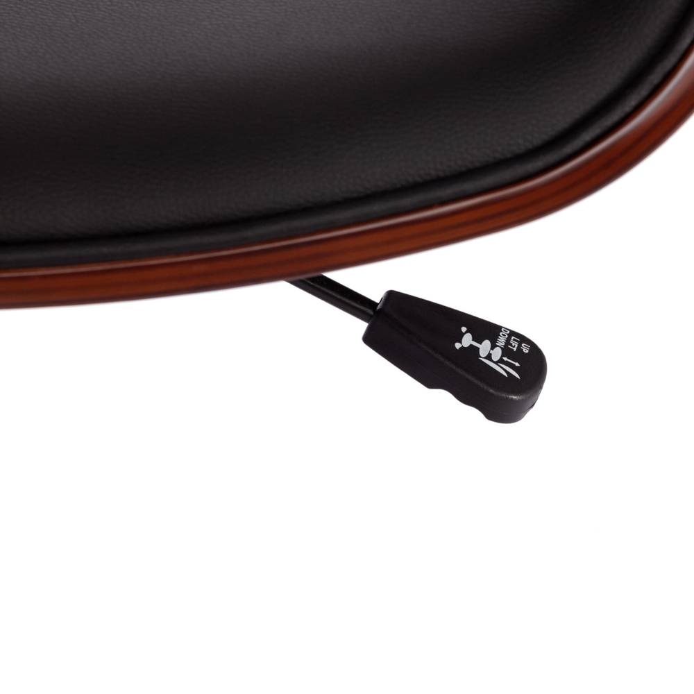 Кресло BEND  орех, кож/зам черный