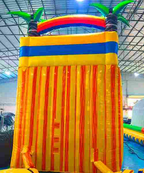 Водная горка «Волна дельфина» с бассейном, 8×3,3×5,4 м