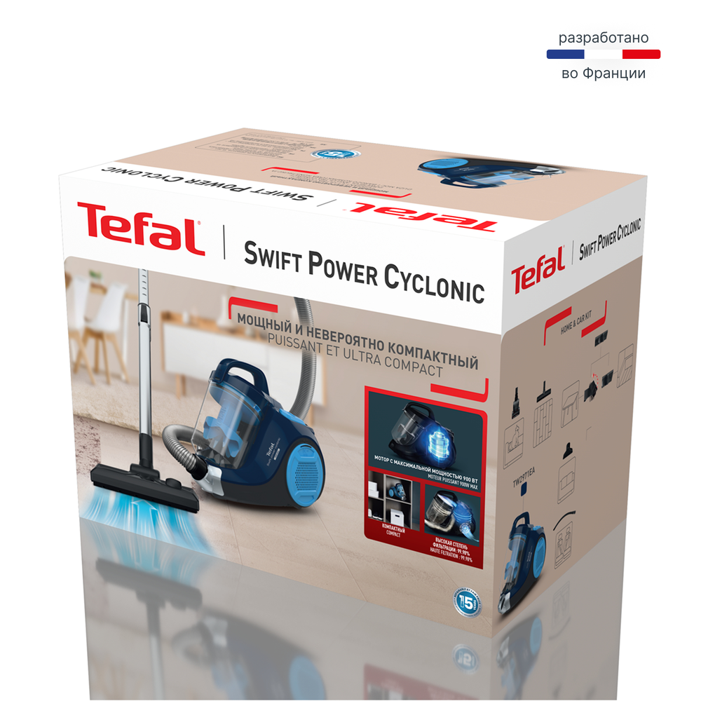 Пылесос с контейнером Tefal Swift Power Cyclonic TW2971EA