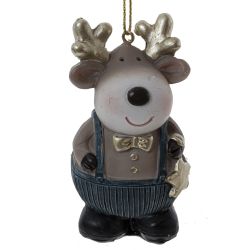 GAEM Фигурка декоративная подвесная "Олень", L5 W3,5 H8,5 см, 4в.
