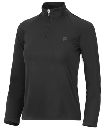 Женская теннисная футболка (dł. Рукава) Fila Longsleeve Grace - черный