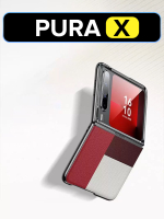 Чехол для Huawei Pura X c MagSafe красно-белый, MosSeller