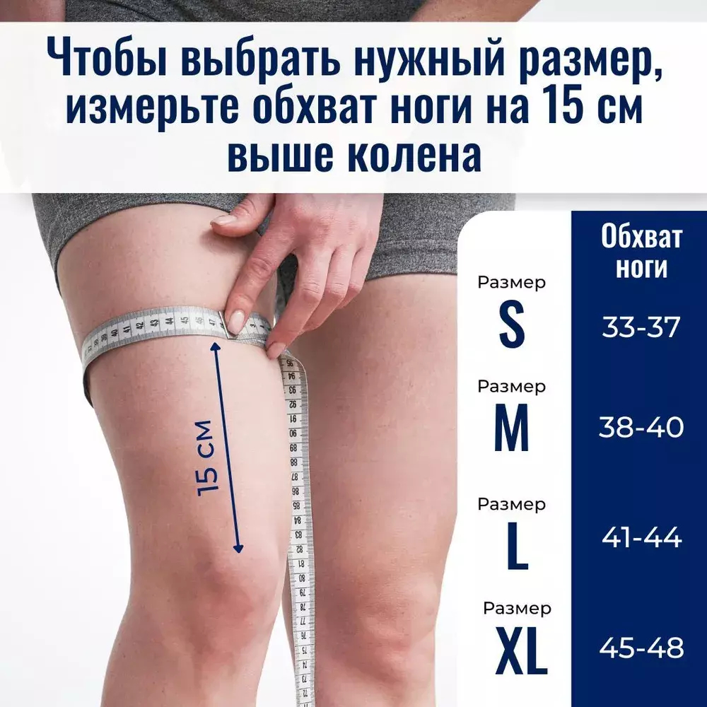Компрессионный бандаж: гелевое кольцо и ребра жесткости для лучшей поддержки колена