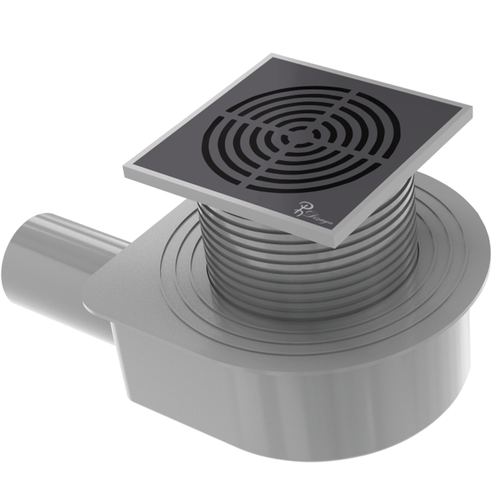 Душевой трап Boheme Smart Design 984-15-B 15x15cm, нержавеющая сталь ЧЕРНЫЙ