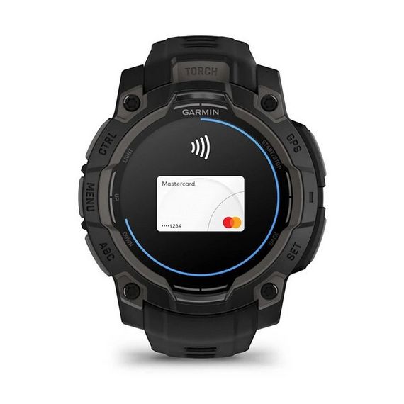 Умные часы Garmin Instinct 3 Amoled 45 mm Black with Black Band (010-02936-00)