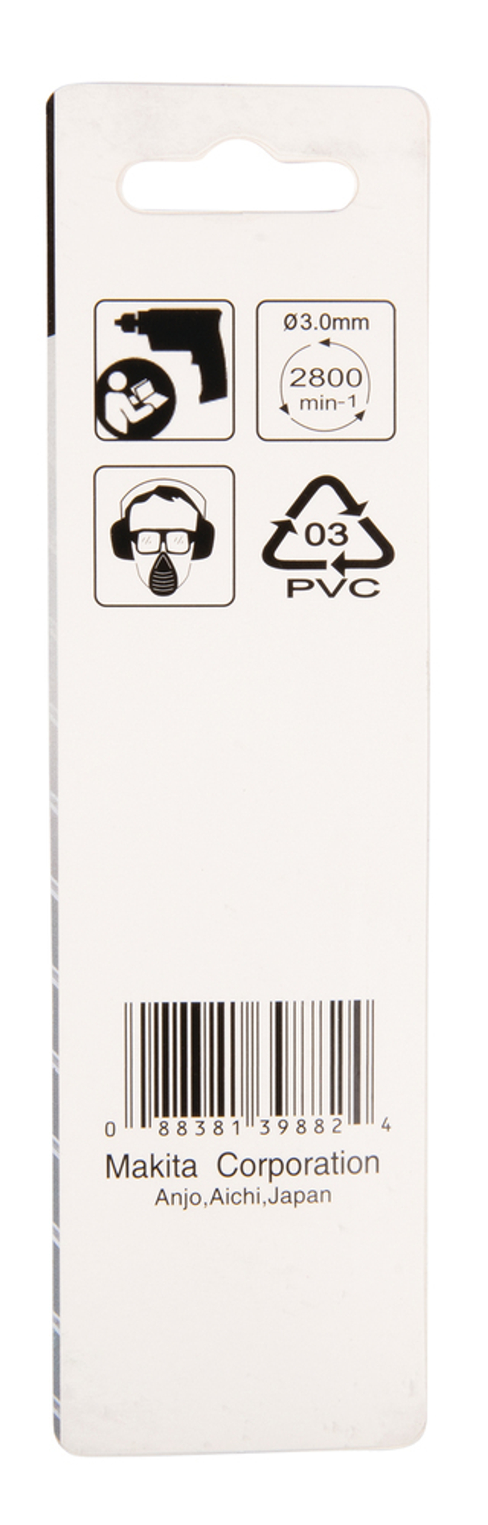 Сверло по металлу HSS-R 3х33x61, 2 шт. Makita D-38336 Металл HSS-R 3,0 x 33 х 61 мм 118 град 2 шт.