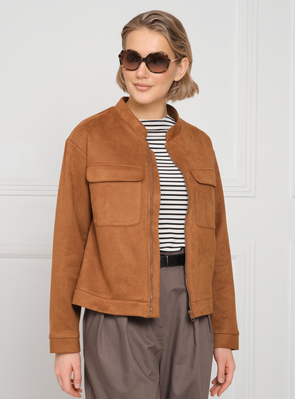 Бомбер женски АЛЕКСА (Коричнево-рыжий)