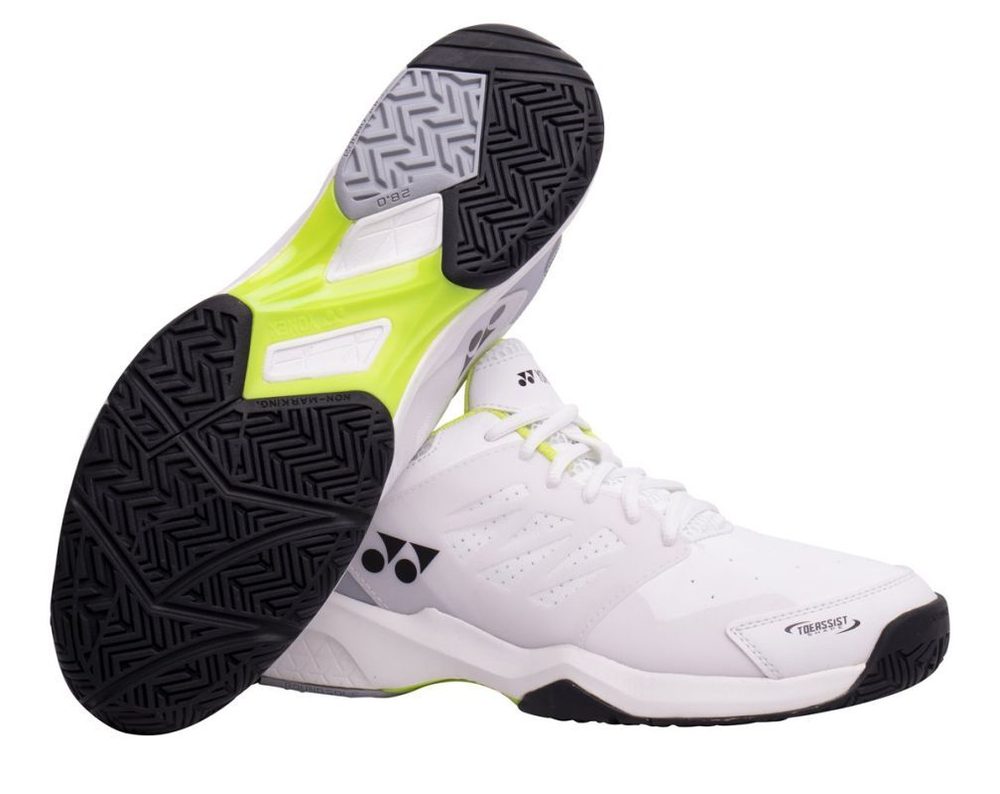 Мужские кроссовки теннисные Yonex Power Cushion SHT Lumio 3 - white/lime