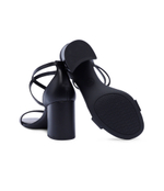 Кожаные босоножки на каблуке sophie flex mid Michael Kors - черный(40S4SOMS1L)