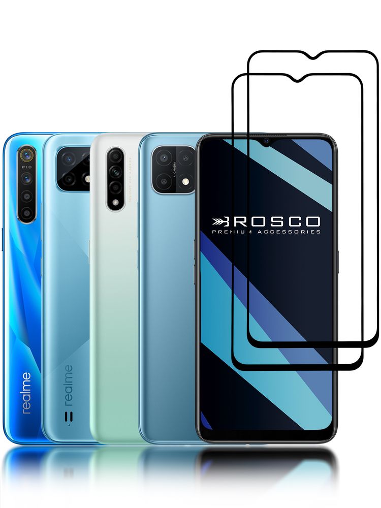 Чехол ROSCO для Oppo Reno4 Lite оптом (арт. OPPO-R4L-COLOURFUL-BLACK)