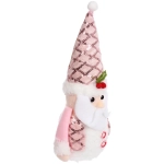 Сувенир новогодний «Веселое настроение - Дед Мороз» 12*23*6,5 см, Розовый (с подсветкой)