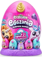 Мягкая грушка сюрприз яйцо Rainbocorns Eggzania и фигурки