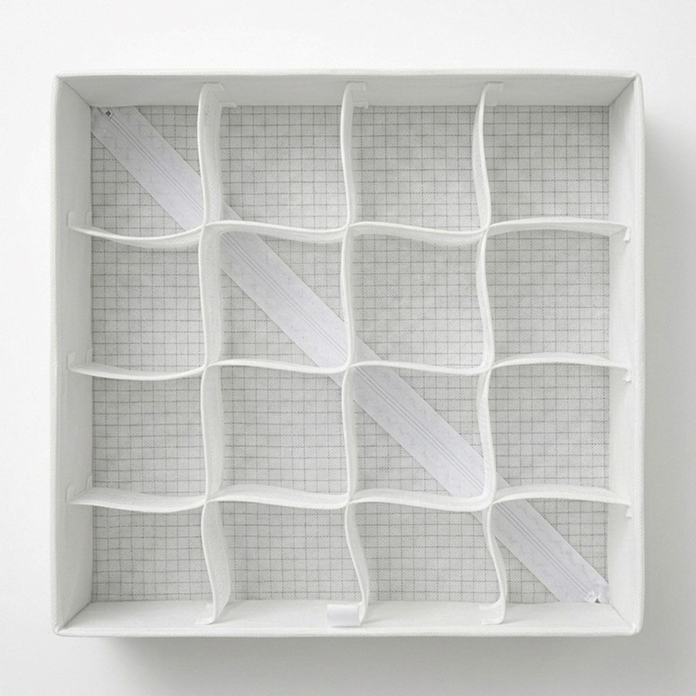 Коробка с отделениями Ytterån, 16 отделений, 32х32х10, полиэстер