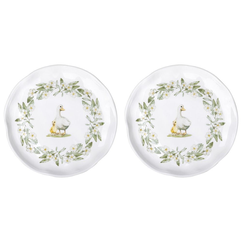 НАБОР ТАРЕЛОК ЗАКУСОЧНЫХ LEFARD "APPLE GARDEN" 2 ШТ. 21*21,5*2,5 СМ