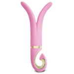 Многофункциональный перезаряжаемый вибратор G-Vibe 3 (6 режимов, 6 скоростей) (Цвет: розовый)