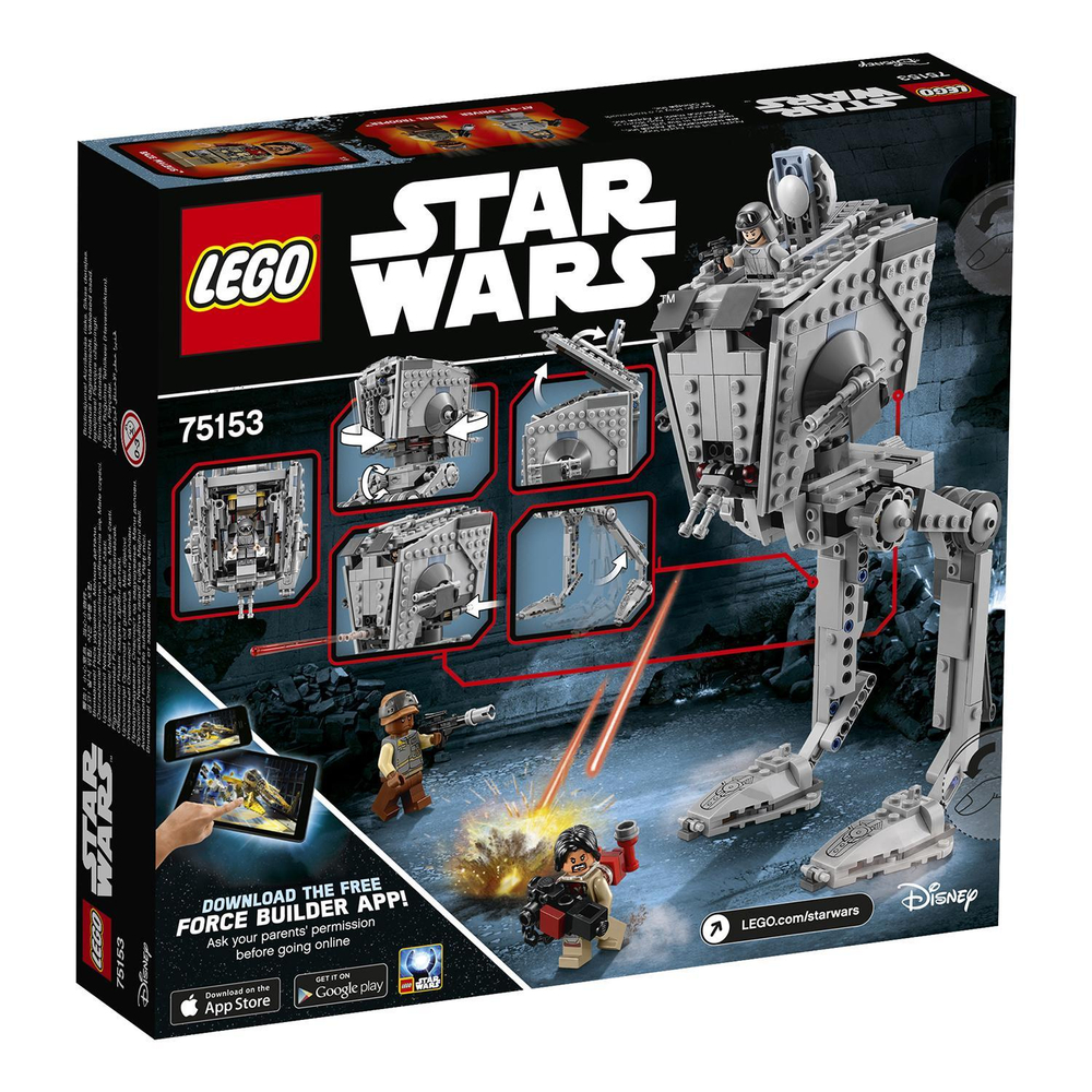 LEGO Star Wars: Разведывательный транспортный вездеход 75153 — Rogue One AT-ST Walker — Лего Стар варз Звёздные войны Изгой один